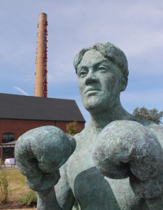 Boxing Champion Johnny Kilbane statue in Cleveland