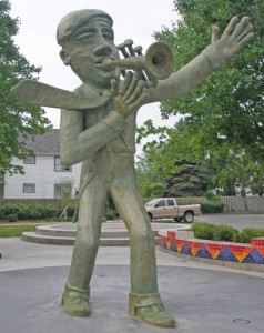 18' Jazz Man statue on Buckeye Rd in Cleveland