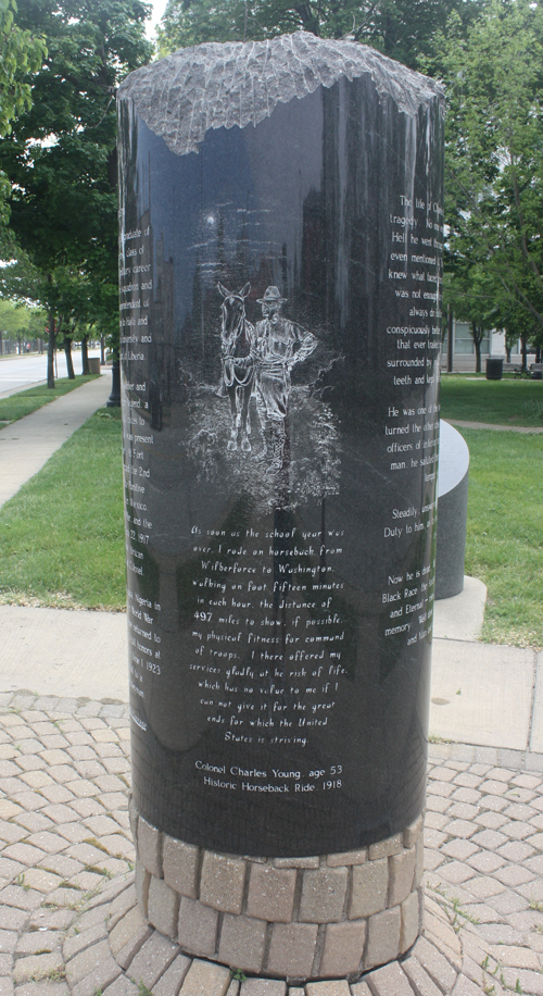 Buffalo Soldier Charles Young monument in Cleveland