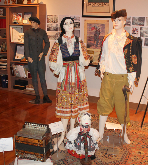 Historic Czech items in the Czech Cultural Center of Sokol Greater Cleveland Museum