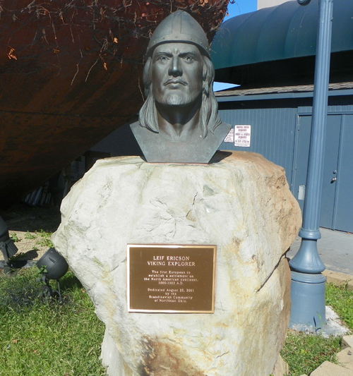 Leif Ericson bust in Cleveland