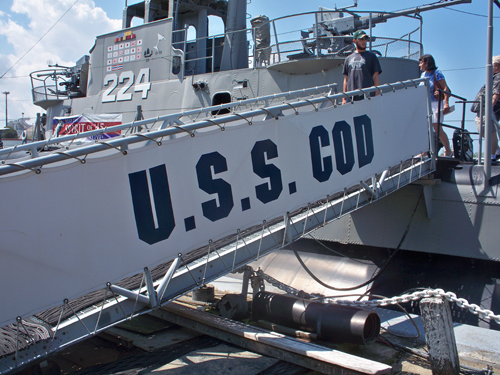 USS COD in Lake Erie in downtown Cleveland