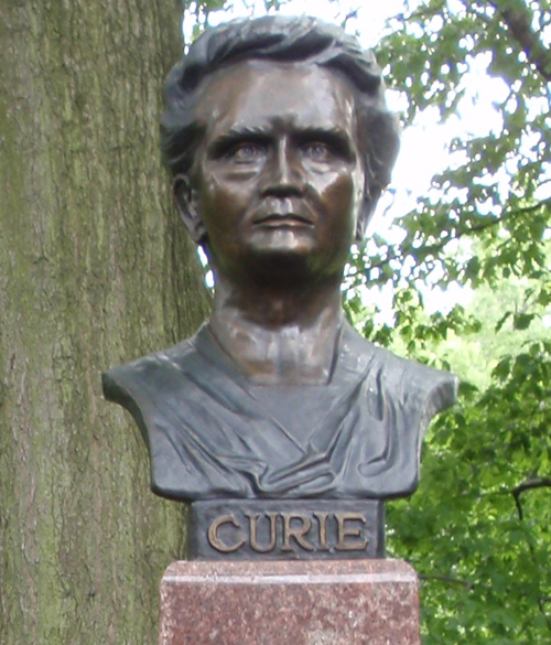 Madame Curie bust in Polish Cultural Garden