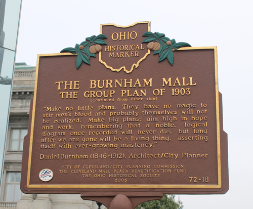 Burnham Mall Marker in Cleveland