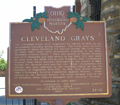 Gray's Armory Historical Marker in Cleveland Ohio - part of the U.S. National Register of Historic Places 