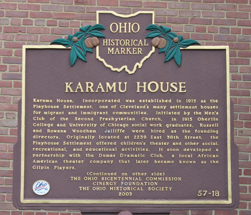 Karamu House Ohio Historical Marker