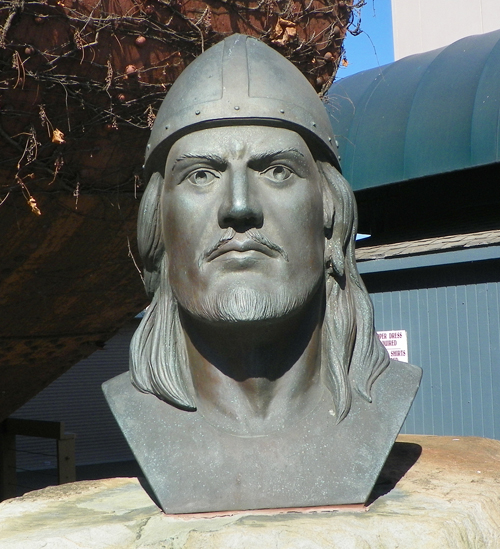 Viking Explorer Leif Ericson bust in Cleveland