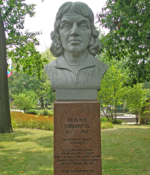 Nicolaus Copernicus  bust in Polish Cultural Garden