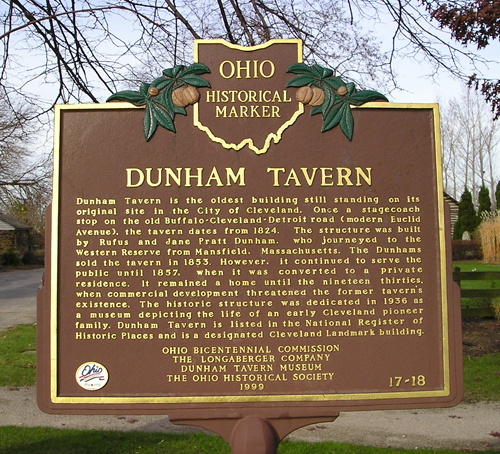 Dunham Tavern Marker