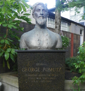 Bust of General George Pomutz at St Mary Romanian Church