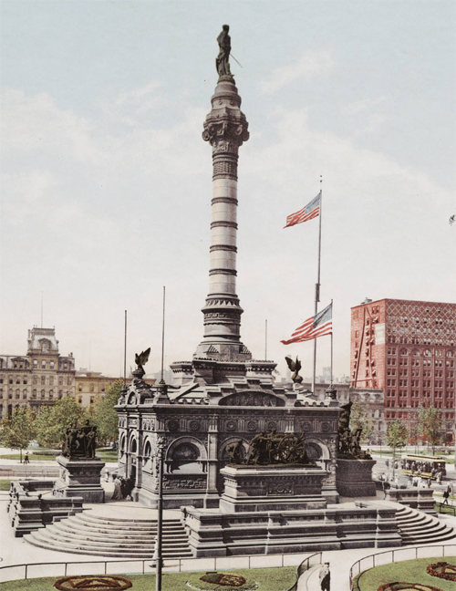 Cuyahoga County Soldiers' and Sailors' Monument in 1900