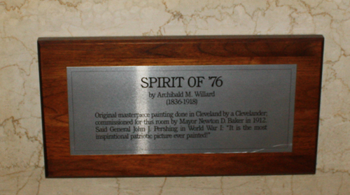 Archibald Willard's Spirit of '76 palque in Cleveland City Hall