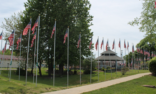 Boulevard of 500 Flags in Eastlake Ohio