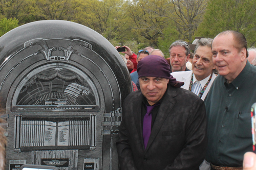 Little Steven van Zandt and Norm N. Nite at Alan Freed memorial in Cleveland