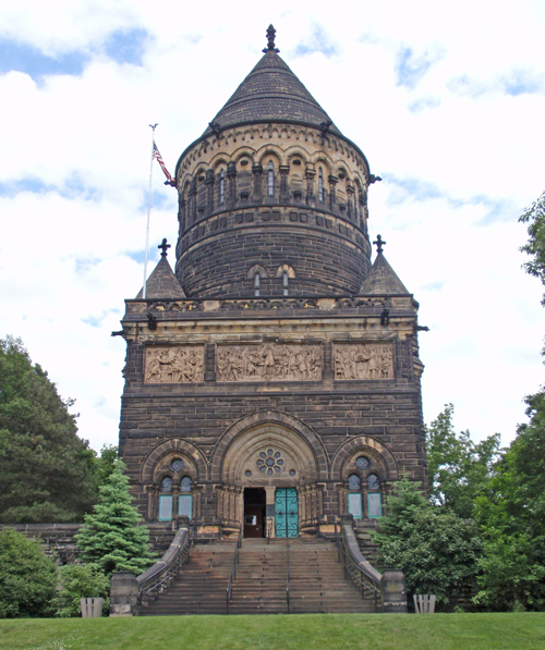 President James Garfield monument at Lake View Cemetery in Cleveland