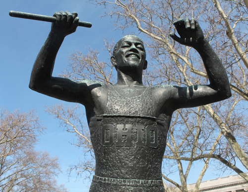 Jesse Owens statue in Cleveland