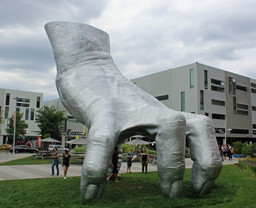 Judy's Hand sculpture by Tony Tasset 