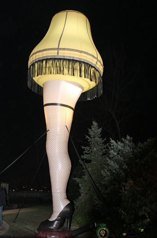 Inflatable christmas story store leg lamp